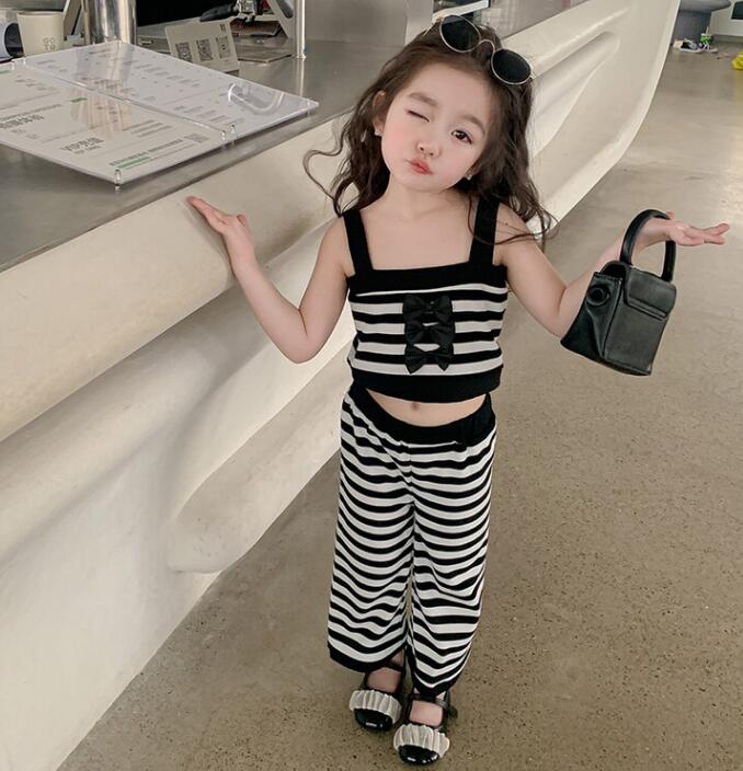 2023★春夏新作★韓国風子供服★トップス+ズボン2セット★90-140CM