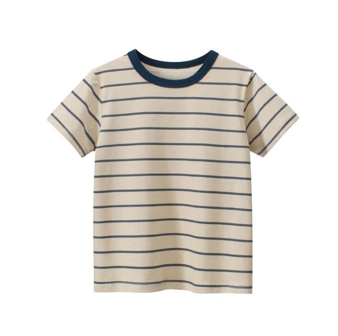 子供服★トップス★Tシャツ★ストライプ★韓国風子供服★キッズ男の子★90-140CM