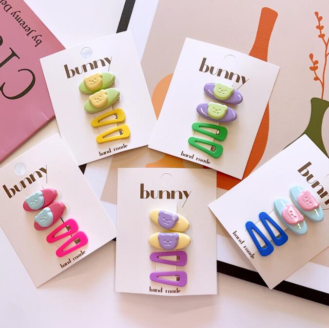 髪飾り★まとめ髪用★ヘアアクセサリー★子供用★キッズ女の子★ヘアピン★4枚入り★多色