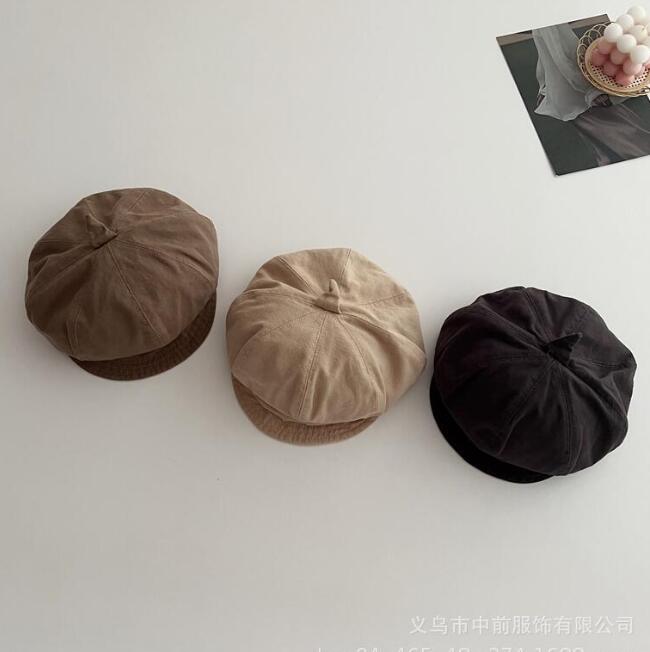子供用★帽子★キッズ帽子★キッズ★無地★ベレー帽★男女兼用★カジュアル★3色