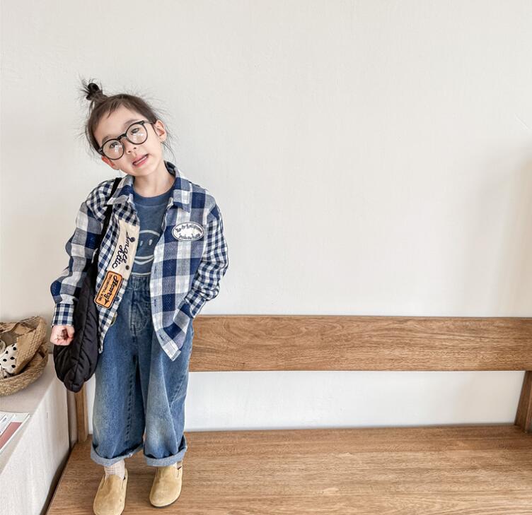 2023秋新作★キッズ服　シャツ★80-130★2色