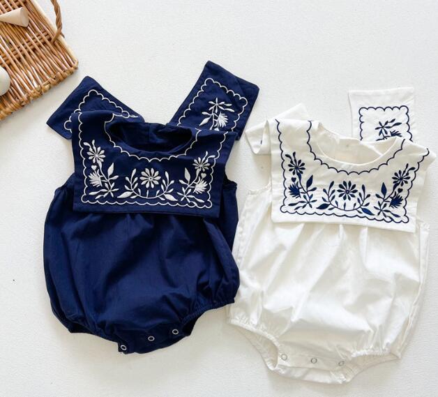 2023★春夏新作★韓国風ベビー服★ロンパース★刺繍★2色66-90CM