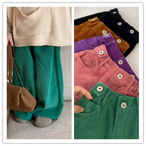 2023秋新品m★子供服　コーデュロイ　ズボン★90-150cm★5色