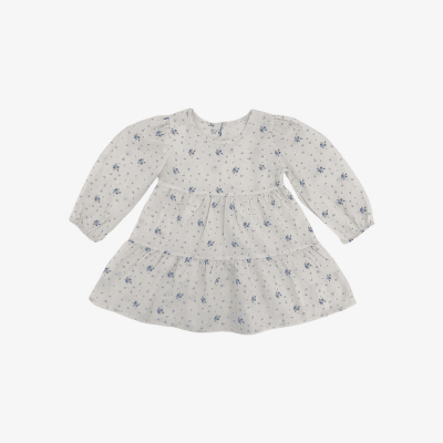 オシャレ春秋 ガールズ 子供服 シフトドレス レトロ ワンピース ボタニカル 小花柄 ワンピ 90-140