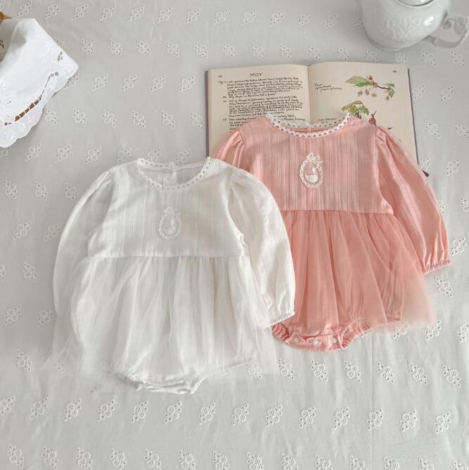 子供服★ロンパース★連体服★ドレス★韓国風子供服★ベビー★長袖★2色★66-100CM