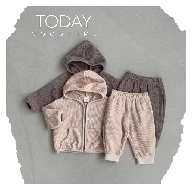 子供服★トップス+ズボン★セットアップ★韓国風子供服★ベビー★男女兼用★長袖★2色★73-100CM