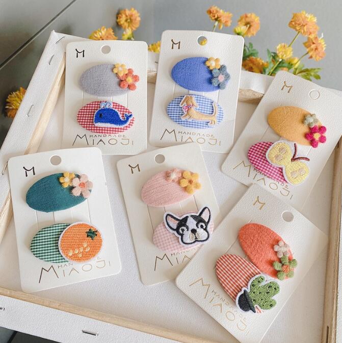 髪飾り★まとめ髪用★ヘアアクセサリー★子供用★キッズ★ヘアピン★2枚入り★多色