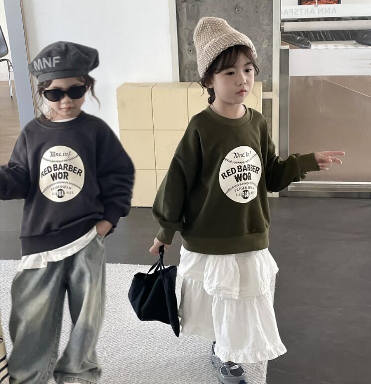 2023★春秋新作★韓国風子供服★トレーナー★2色90-140CM