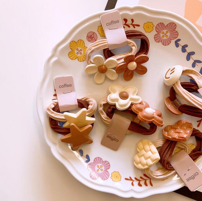 髪飾り★まとめ髪用★ヘアアクセサリー★子供用★キッズ★ヘアゴム★2枚入り★可愛い★多色