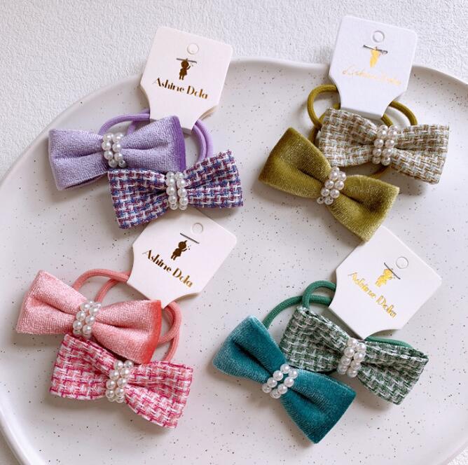 髪飾り★まとめ髪用★ヘアアクセサリー★子供用★キッズ★ヘアゴム★2枚入り★可愛い★多色