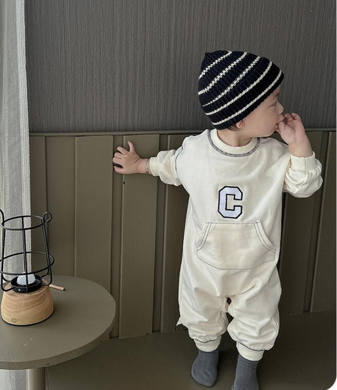 2023★春秋新作★韓国風ベビー服★ロンパース★2色66-90CM