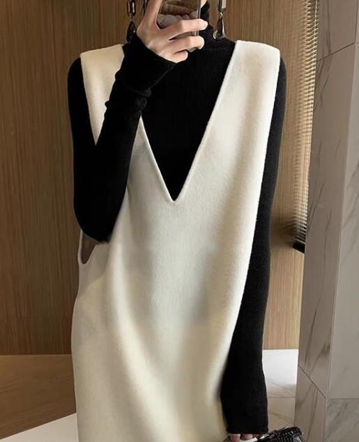 2023秋冬新型★レディース服　お洒落ベストワンピース★XS〜L　