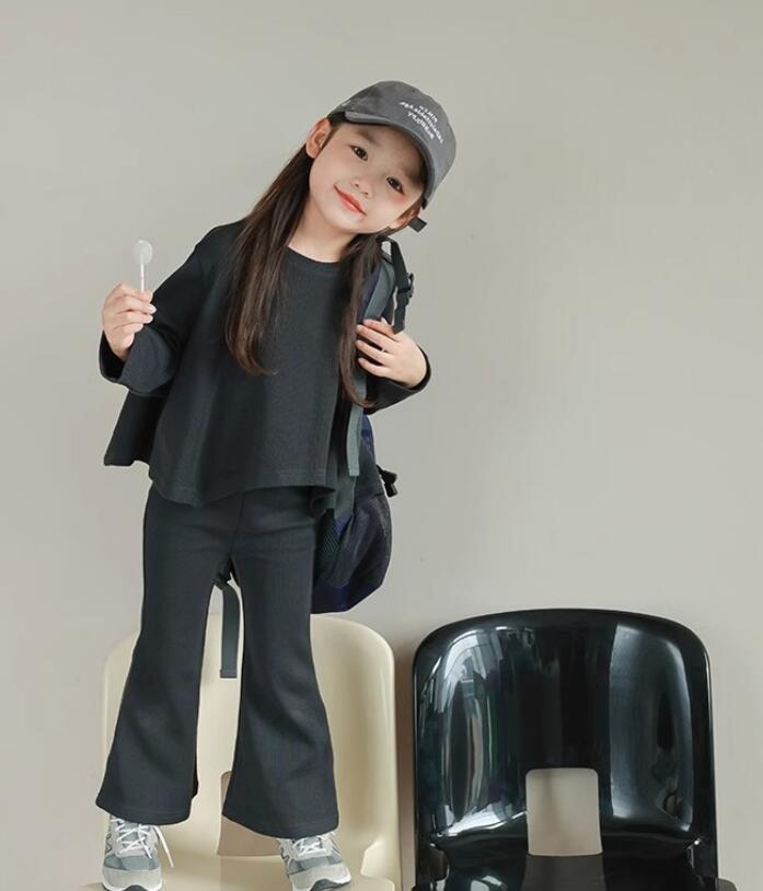 2023★春秋新作★韓国風子供服★トップス+ズボン2セット★7-15