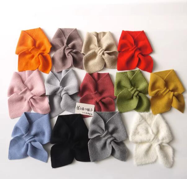 2023新品★子供用★快適マフラー　ニット★13色選べ