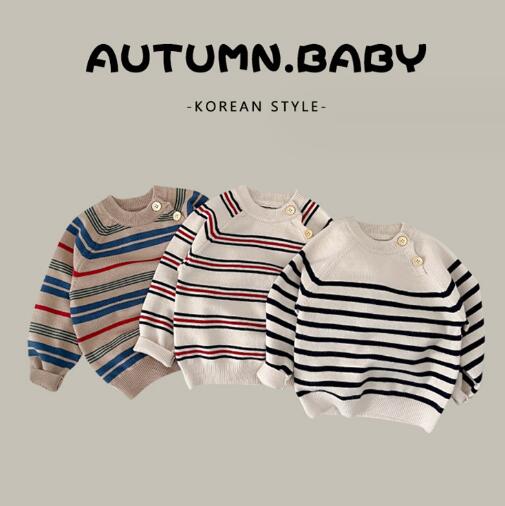 「2023秋」子供服★トップス★ニット★セーター★韓国風子供服★ベビー★3色★66-100CM