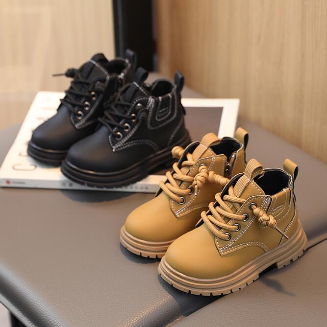 「2023秋」靴★子供靴★キッズ靴★シューズ★キッズ★男女兼用★ショートブーツ★2色「21-30#」