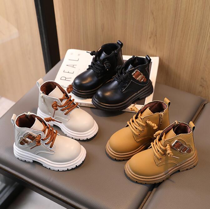 「2023秋」靴★子供靴★キッズ靴★シューズ★男女兼用★ショートブーツ★3色「21-30#」