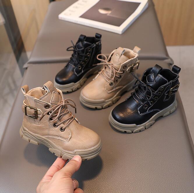 「2023秋」靴★子供靴★キッズ靴★シューズ★キッズ★男女兼用★ショートブーツ★2色「21-30#」