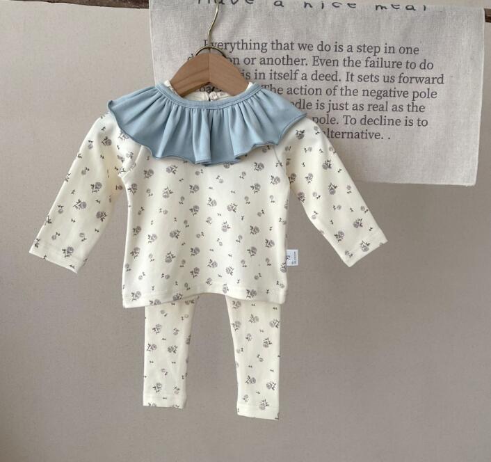 2023秋新作★ベビー服　トップス+ズボン+襟　セット★66-100★