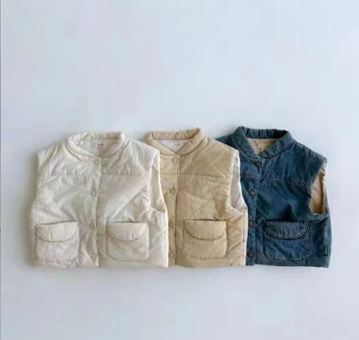 2023★春秋新作★韓国風ベビー服★チョッキ★アウター★3色73-100CM