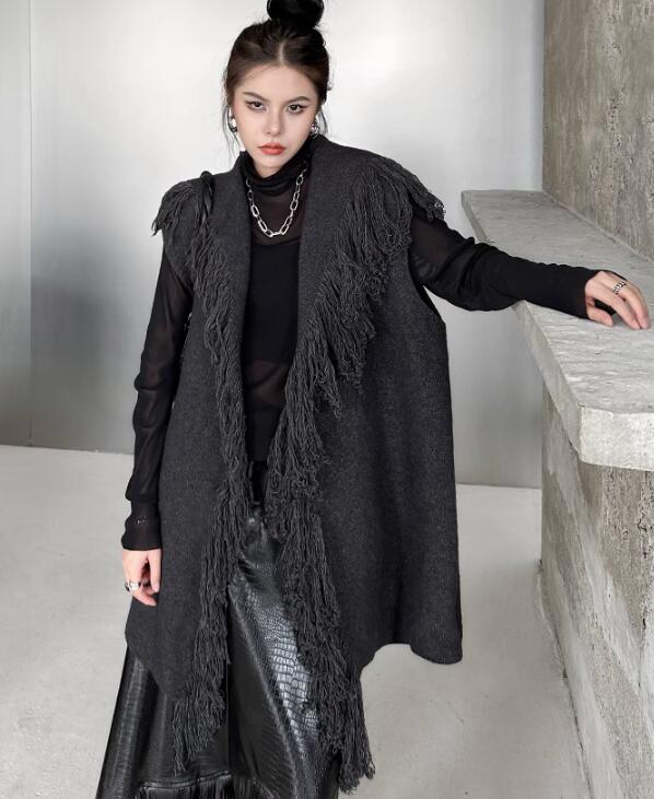 2023新型★レディース服　ベストコート　2色★F