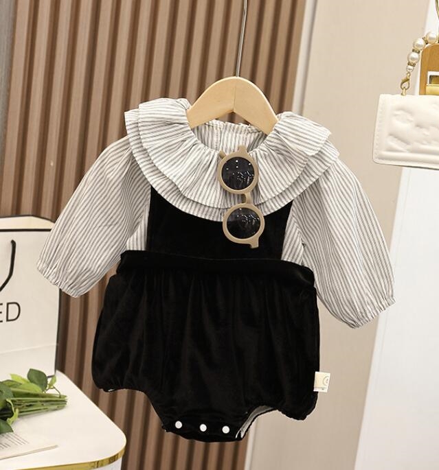 2023★春秋新作★韓国風子供服★ロンパース+トップス★66-90CM