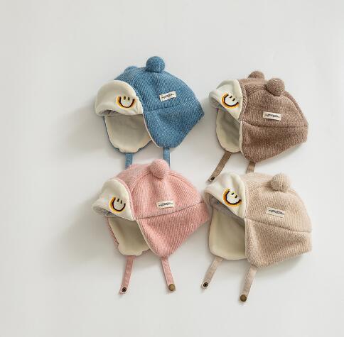 2023秋冬新品★子供用★帽子　保温ハット★12色選べ