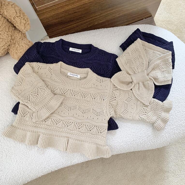 2023新作Cu★子供服　セーター&マフラー分けて販売★73-110cm★2色