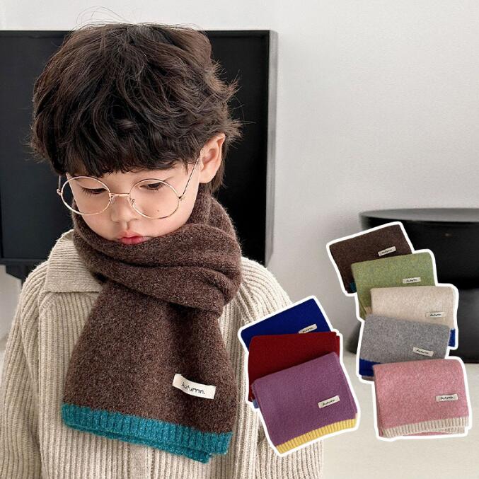 「2023秋冬」★子供用★マフラー★防寒★襟巻き★スカーフ★男女兼用★暖かい★6色