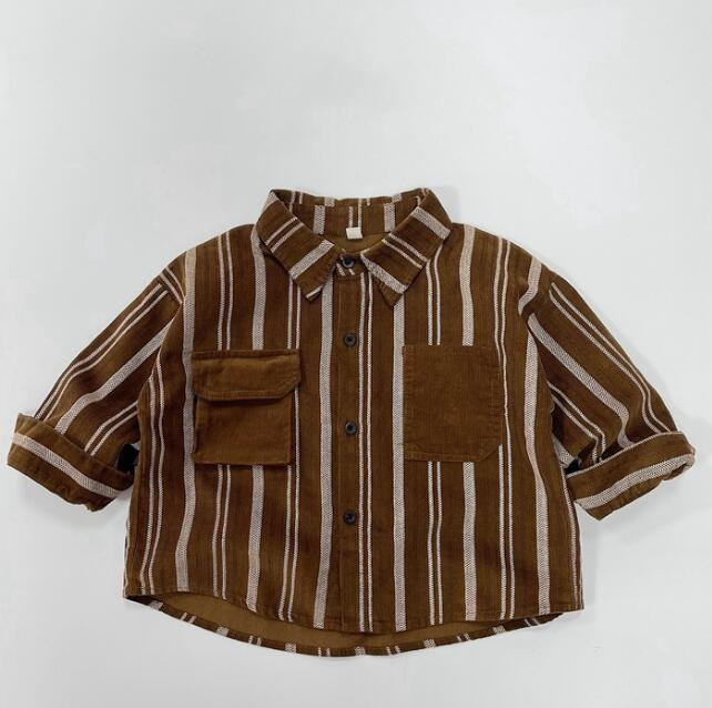 「2023秋」子供服★トップス★ワイシャツ★韓国風子供服★キッズ男の子★80-130CM