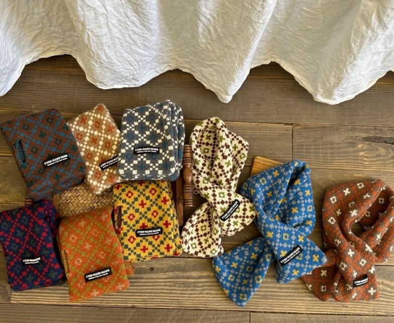 2023新品★子供用★快適　ニットマフラー　★9色選べ