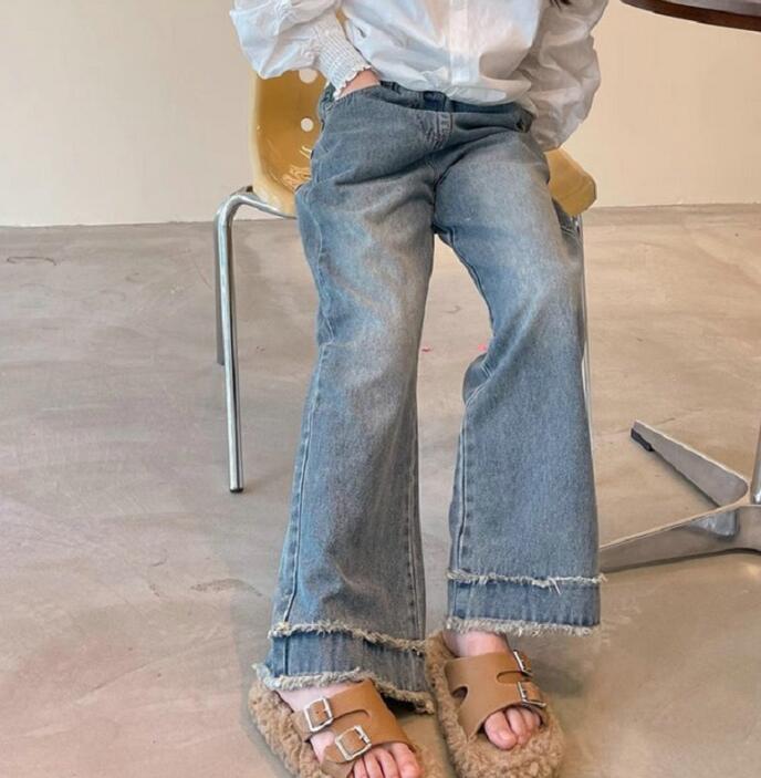 2023★春秋新作★韓国風子供服★ジーンズ★7-15