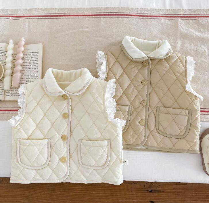2023秋冬★子供服　ベストコート★80-120cm★2色