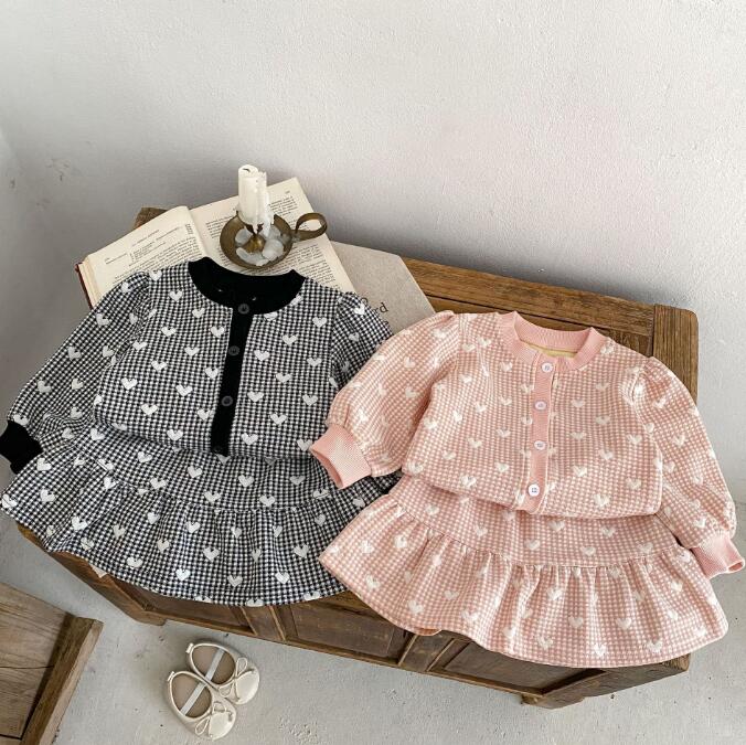 「2023秋」子供服★トップス+スカート★セットアップ★ベビー★可愛い★2色★66-100CM