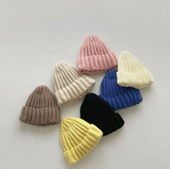 「2023秋冬」子供用★帽子★ベビー★ニット帽子★無地★男女兼用★暖かい★防寒★7色