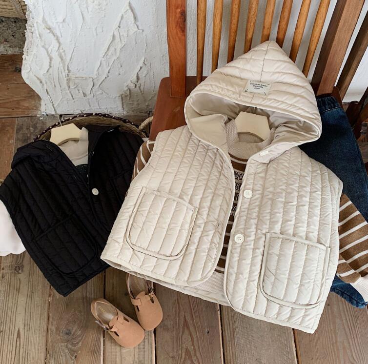 2023秋冬新作★キッズ服　ベストジャケット★80-130★2色