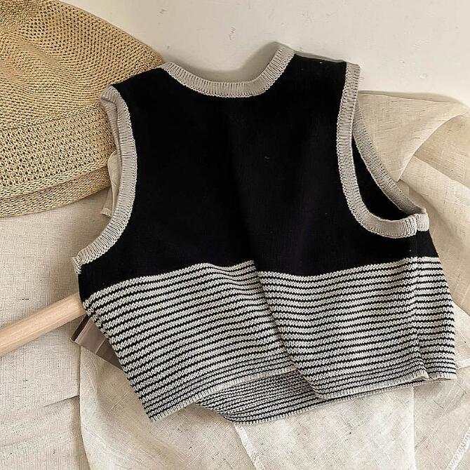 子供服★トップス★ニット★ベスト★韓国風子供服★キッズ★男女兼用★80-130CM