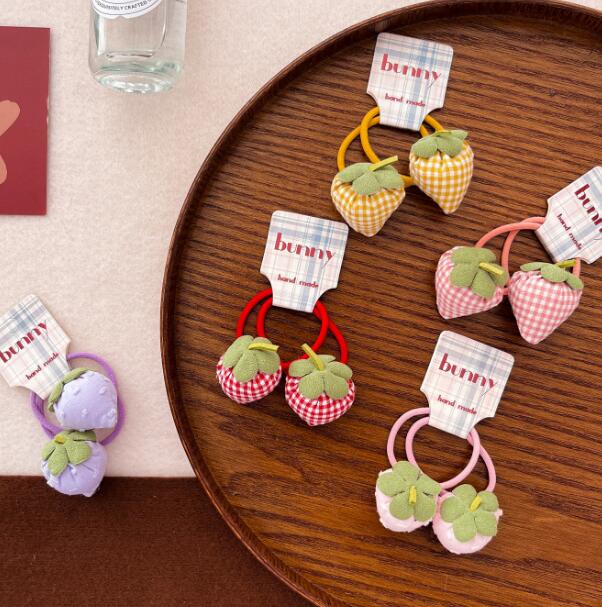 髪飾り★まとめ髪用★ヘアアクセサリー★子供用★キッズ★ヘアゴム★2枚入り★可愛い★多色