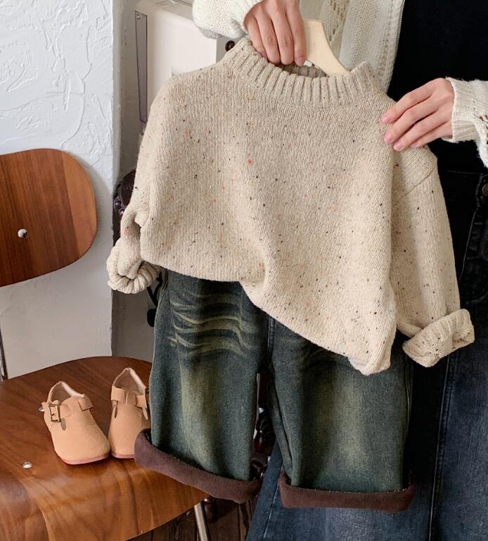 2023秋冬★キッズ服　厚手デニムズボン★80-130★