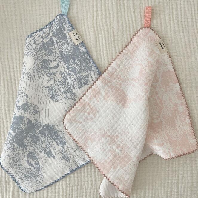 大割引!数量限定*ベビー用★涎掛け★ハンカチ★ハンドタオル★手拭き★タオル★吸水力強い★3色