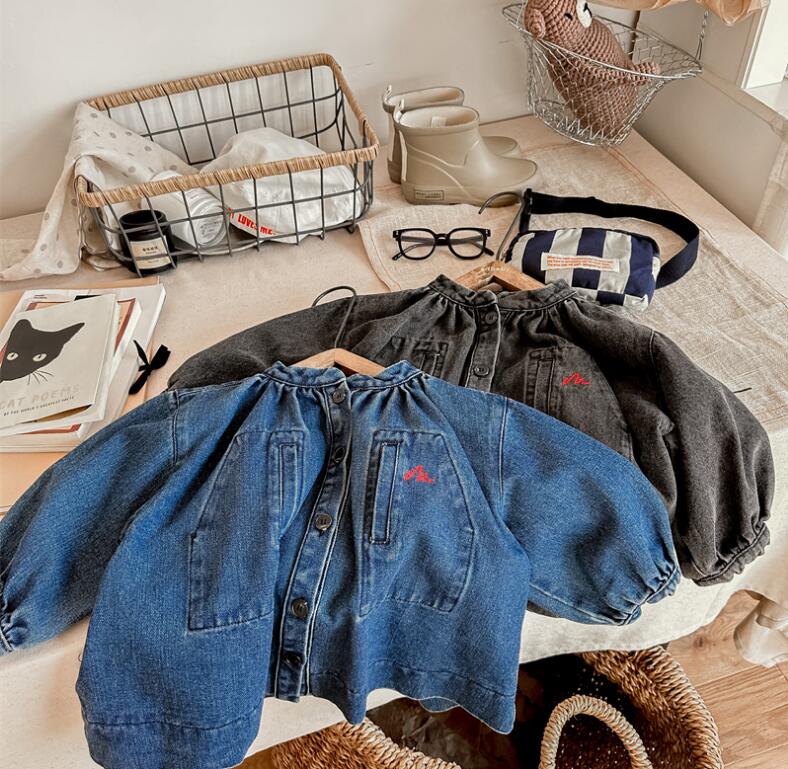 2023★春秋新作★韓国風子供服★デニムコート★アウター★2色80-130CM