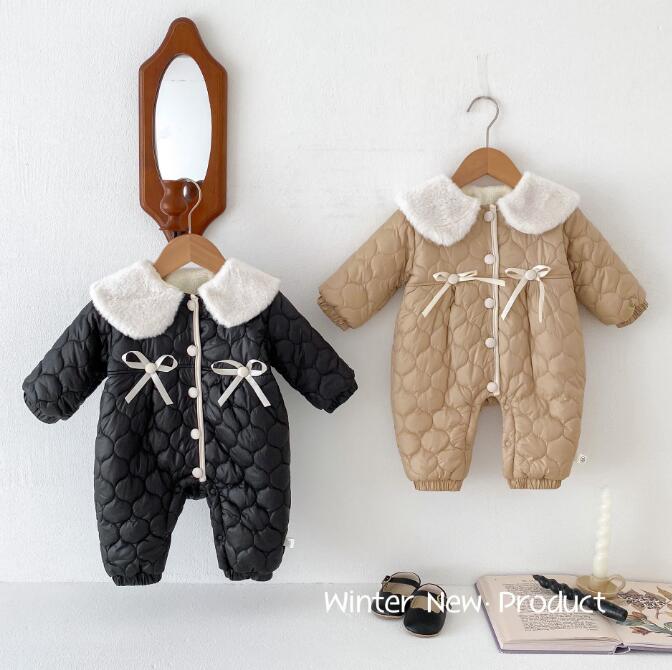 子供服★ロンパース★連体服★裏起毛★韓国風子供服★男女兼用★厚手★2色★66-90CM