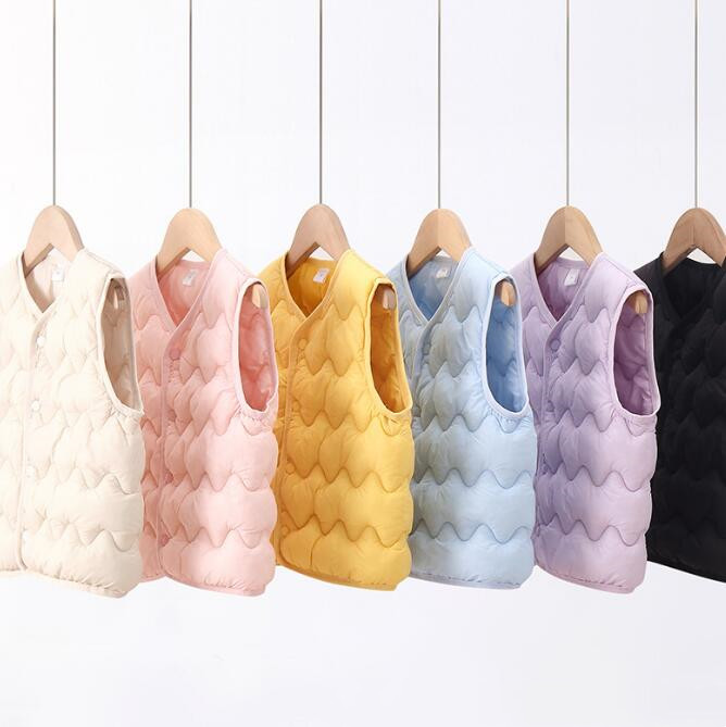 激安!子供服★トップス★ベスト★チョッキ★キッズ★男女兼用★無地★6色★90-130CM