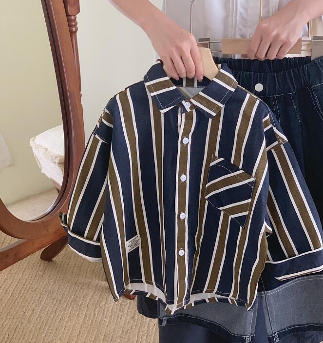 2023★春秋新作★韓国風子供服★シャツ★90-140CM