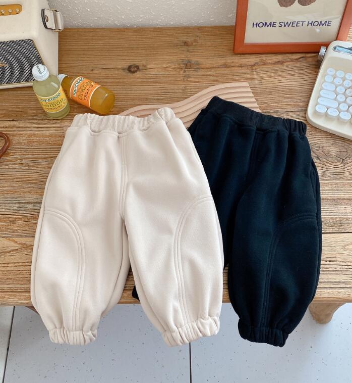 2023★秋冬新作★韓国風子供服★ズボン★裏起毛★2色73-120CM