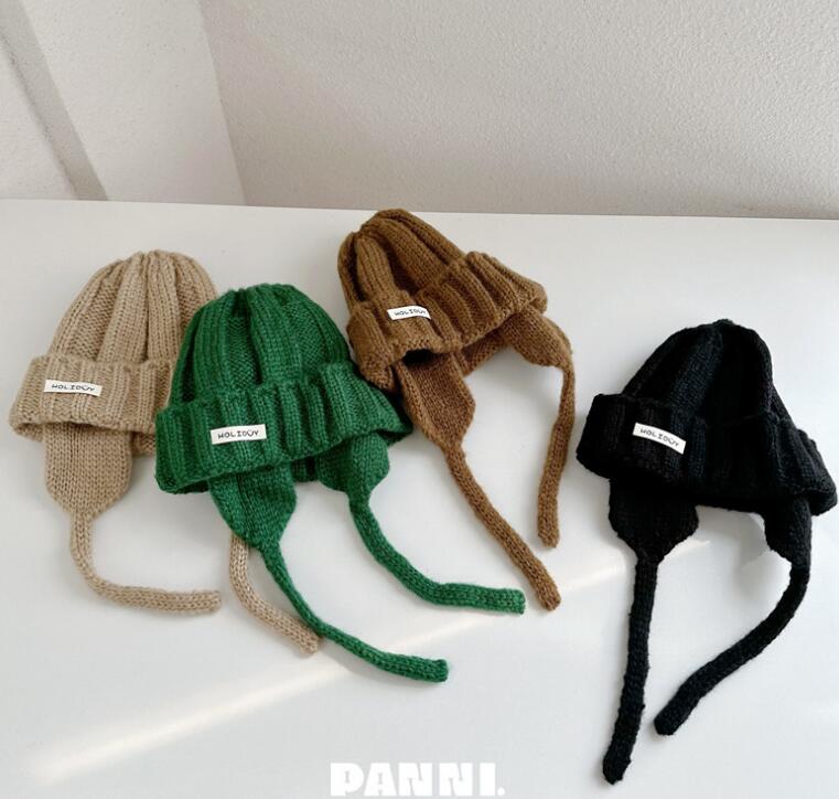 2023秋冬新品★子供用★帽子　ニットハット★7色選べ