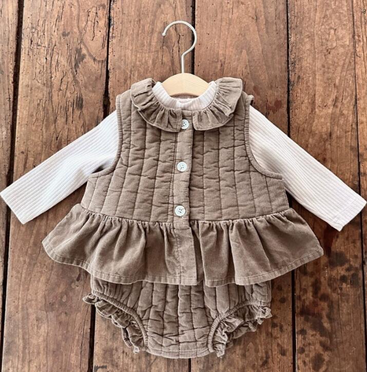 2023冬★子供服　厚手ベストコート★73-110cm★2色