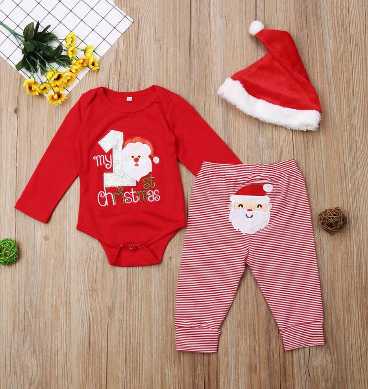 2023★秋冬新作★韓国風子供服★ロンパース+ズボン+帽子★クリスマス★70-100CM