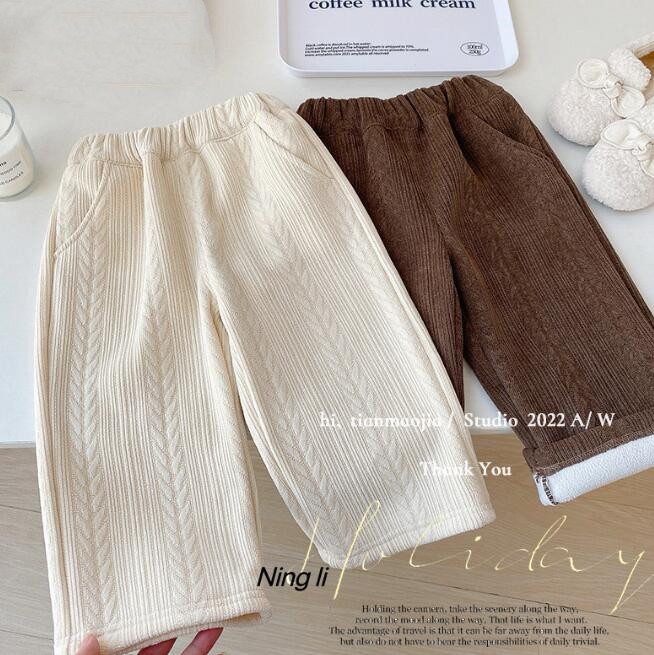 子供服★ズボン★ボトムス★裏起毛★韓国風子供服★キッズ女の子★2色★80-130CM