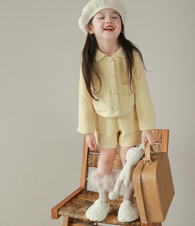 2023秋冬新品★子供服★コート+ズボン　セット★100-150cm★